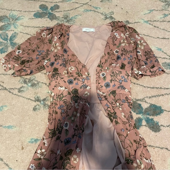 Rihoas Pink and multi-coloured floral cover up with a flattering fit - Picture 2 of 8